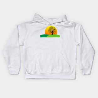 Sunset landscape Kids Hoodie